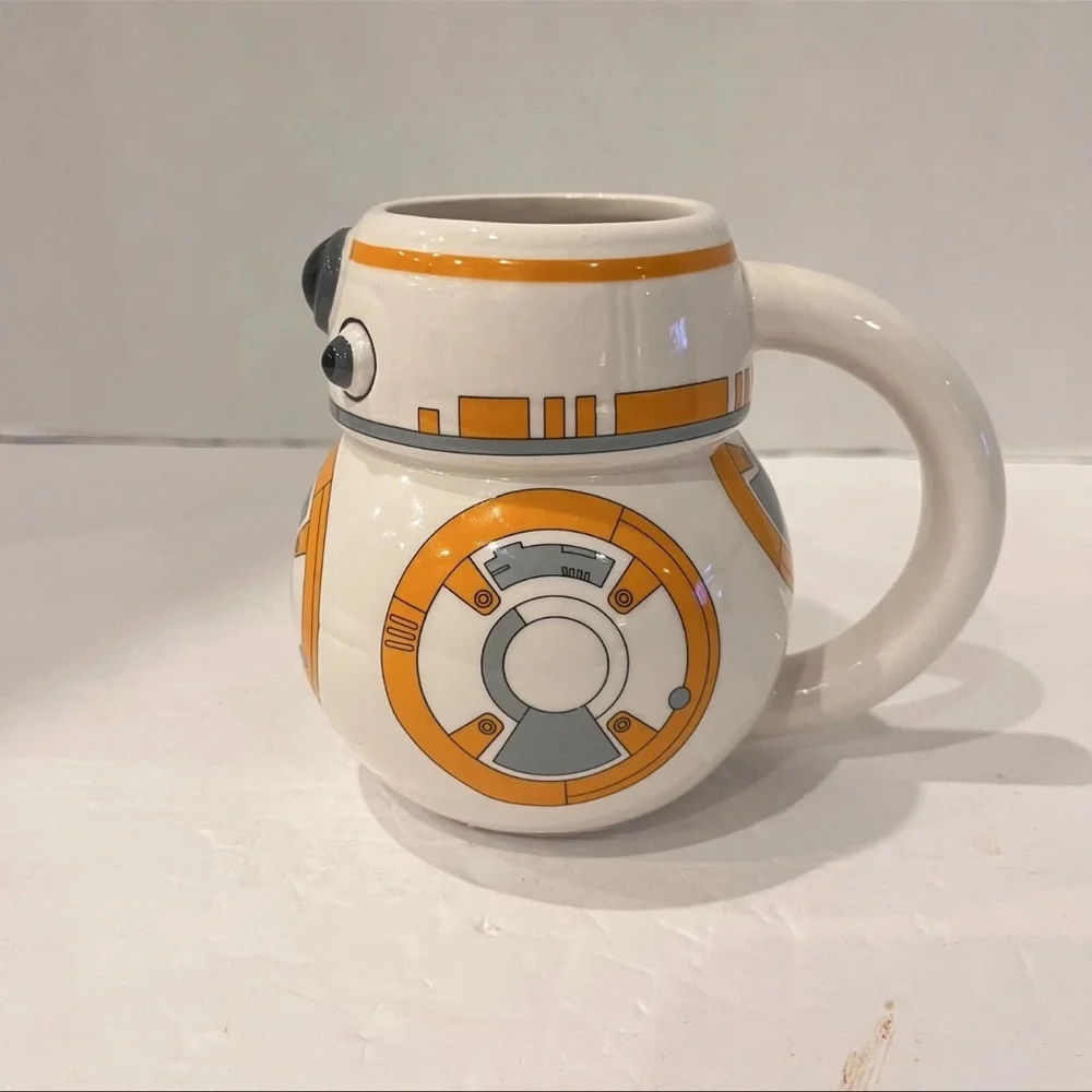 Star Wars Lucasfilm Cute BB-8 Droid Lightweight Ceramic Coffee Mug White 12 oz
